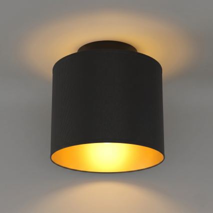 Plafoniera ARDEN 1xE27/15W/230V Ø 18 cm nera