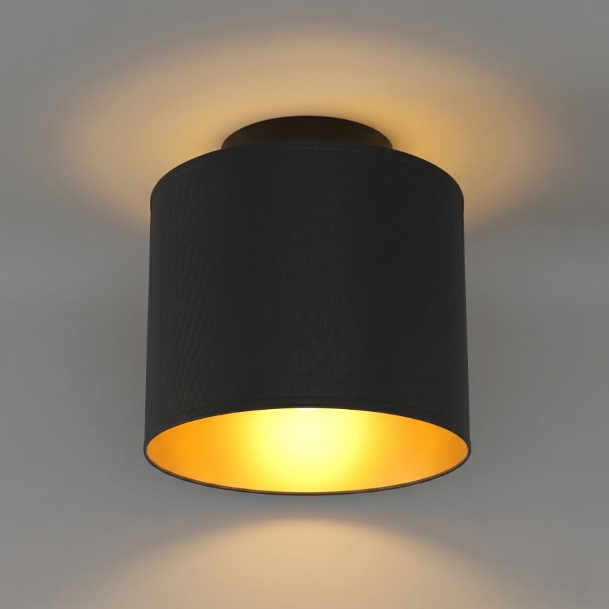 Plafoniera ARDEN 1xE27/15W/230V Ø 18 cm nera