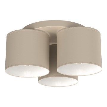 Plafoniera ARDEN 3xE27/15W/230V Ø 30 cm beige