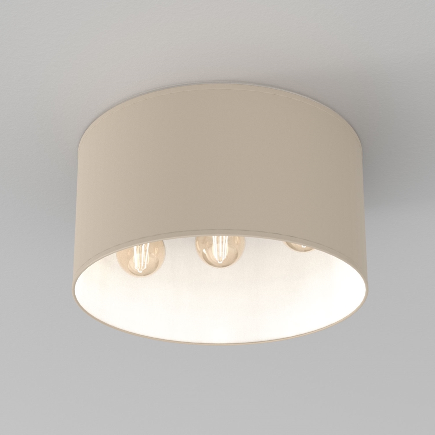 Plafoniera ARDEN 3xE27/15W/230V Ø 40 cm beige