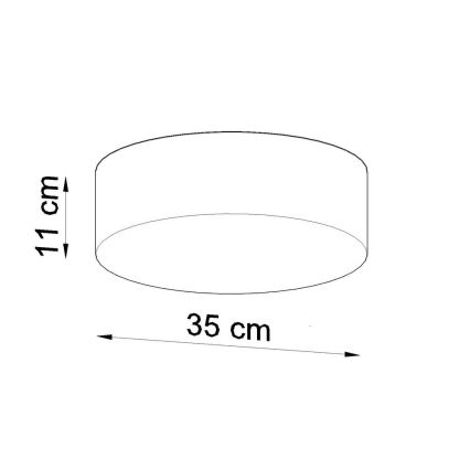 Plafoniera ARENA 35 2xE27/60W/230V bianco