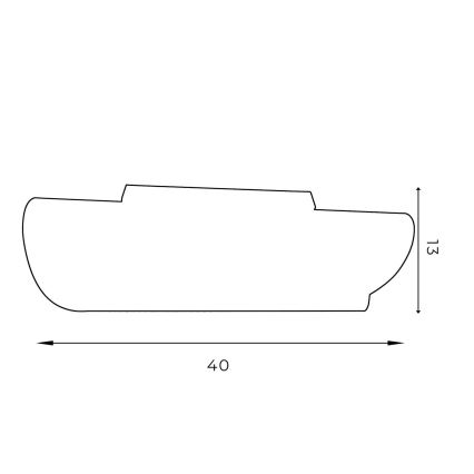 Plafoniera BARBOS 2xG9/8W/230V nera