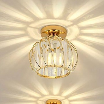 Plafoniera BELLA 1xE27/40W/230V Ø 20 cm dorata