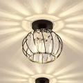 Plafoniera BELLA 1xE27/40W/230V Ø 20 cm nera