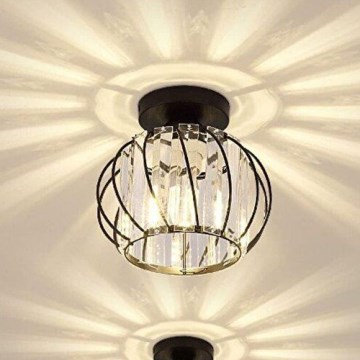 Plafoniera BELLA 1xE27/40W/230V Ø 20 cm nera