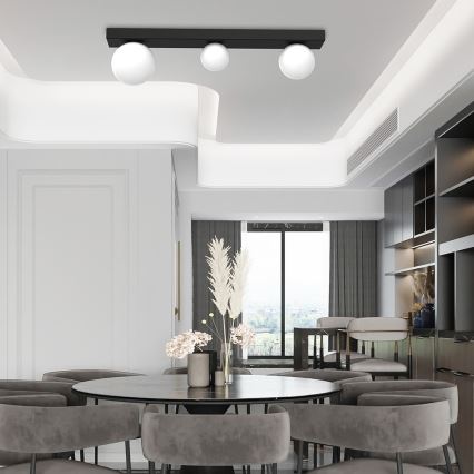 Plafoniera BIBIONE 3xG9/25W/230V nero