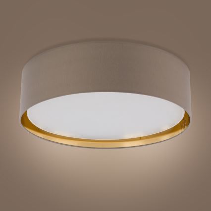 Plafoniera  BILBAO 4xE27/15W/230V d. 60 cm marrone/oro