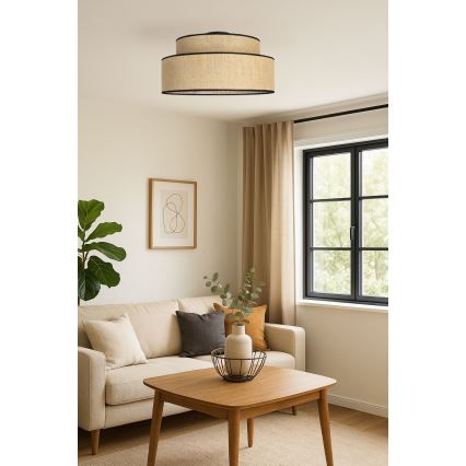 Plafoniera BOHO 1xE27/60W/230V beige