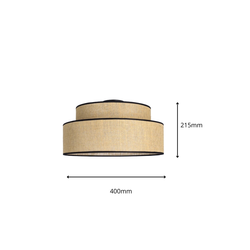 Plafoniera BOHO 1xE27/60W/230V beige