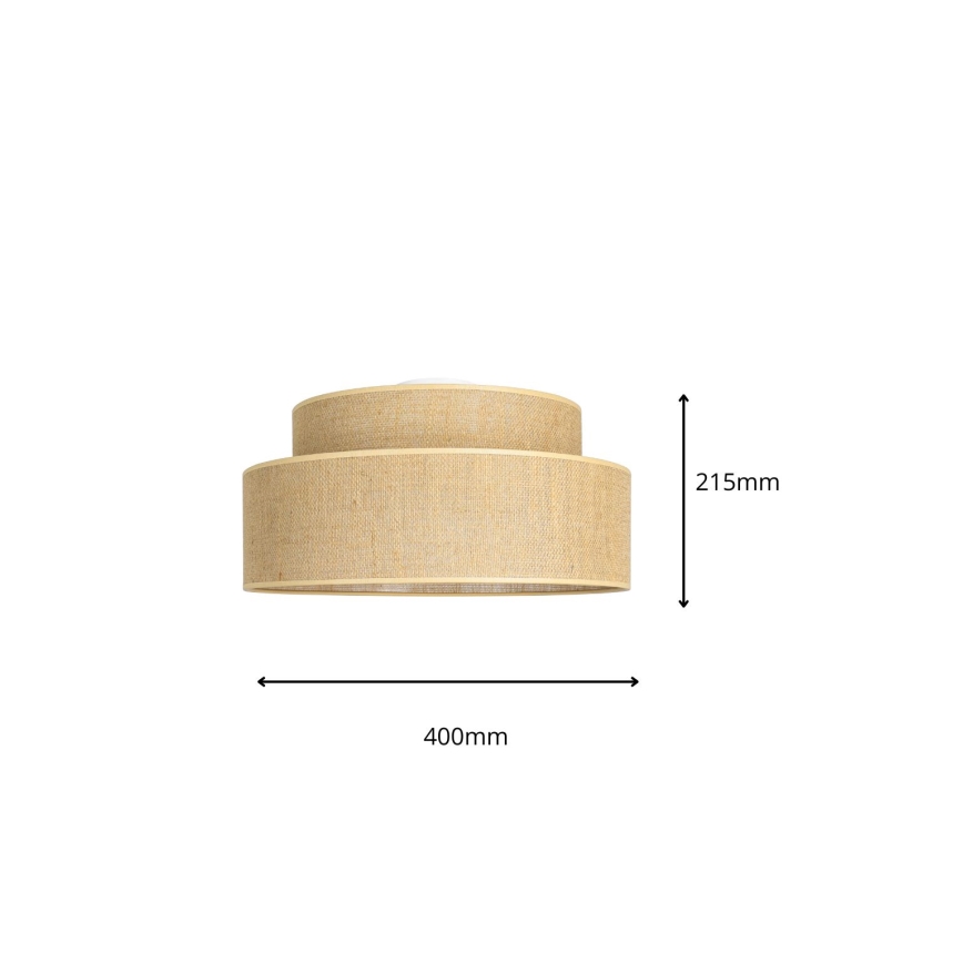 Plafoniera BOHO 1xE27/60W/230V beige