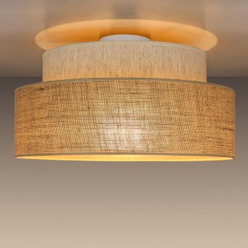 Plafoniera BOHO 1xE27/60W/230V bianco/beige