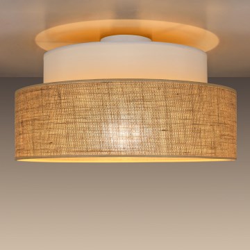 Plafoniera BOHO 1xE27/60W/230V bianco/beige
