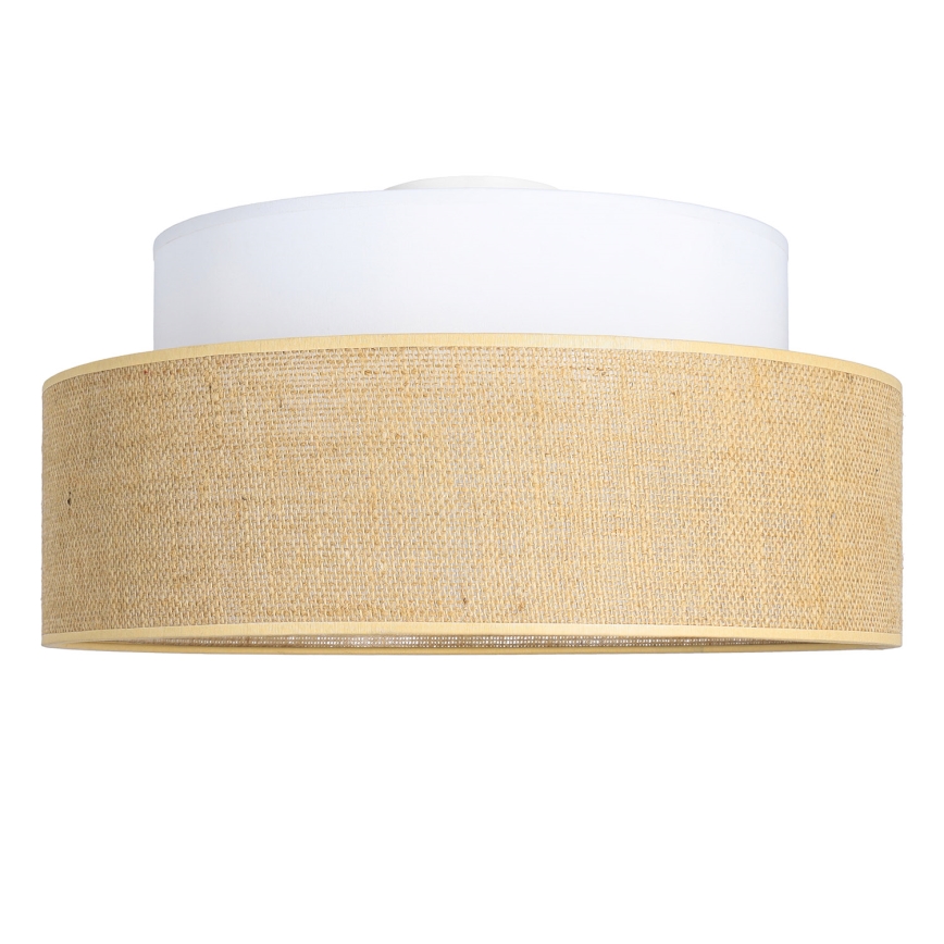 Plafoniera BOHO 1xE27/60W/230V bianco/beige