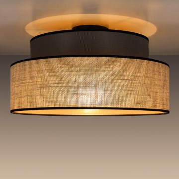 Plafoniera BOHO 1xE27/60W/230V marrone/beige