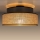 Plafoniera BOHO 1xE27/60W/230V marrone/beige
