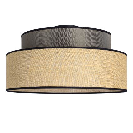 Plafoniera BOHO 1xE27/60W/230V marrone/beige