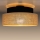 Plafoniera BOHO 1xE27/60W/230V nero/beige