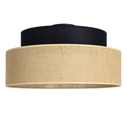 Plafoniera BOHO 1xE27/60W/230V nero/beige