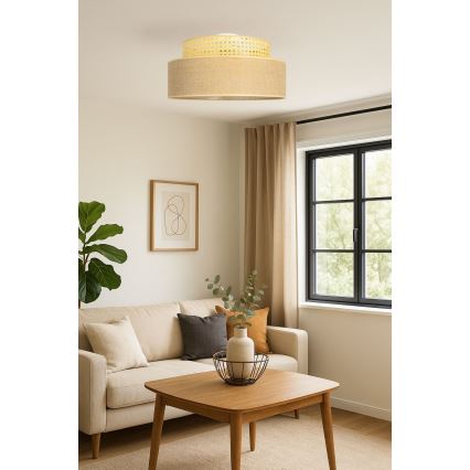 Plafoniera BOHO 1xE27/60W/230V rattan