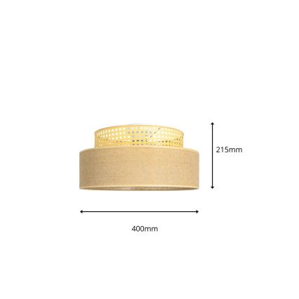 Plafoniera BOHO 1xE27/60W/230V rattan