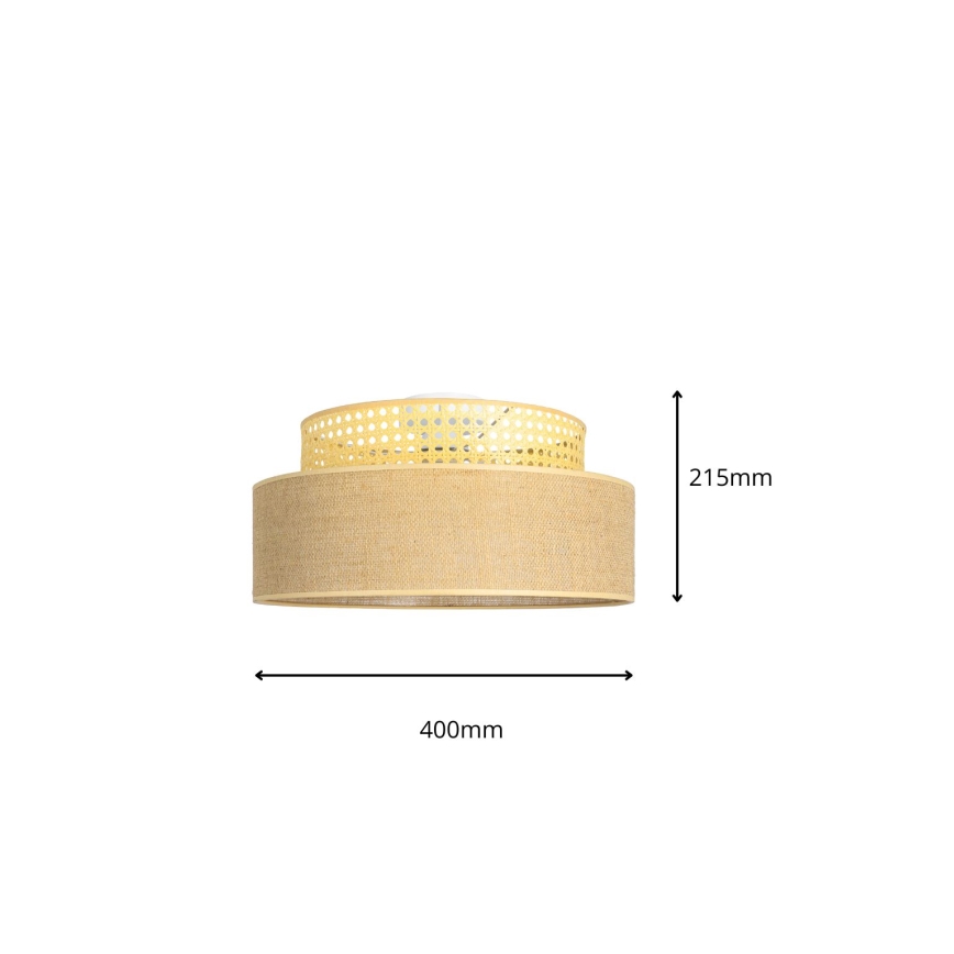 Plafoniera BOHO 1xE27/60W/230V rattan