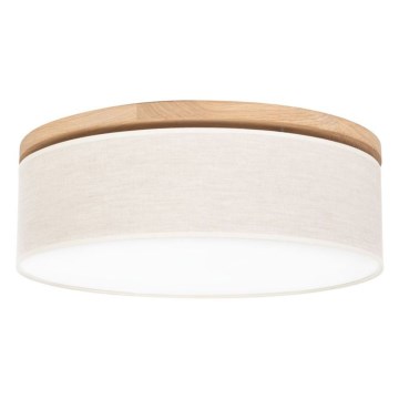 Plafoniera BOHO 3xE27/25W/230V diametro 48 cm quercia