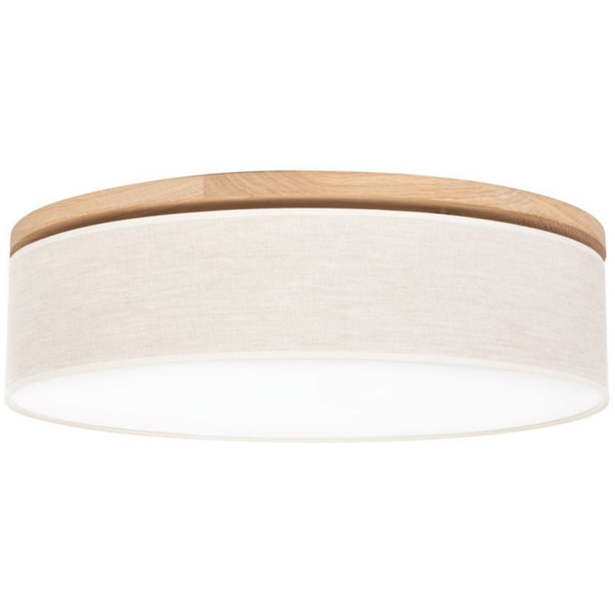 Plafoniera BOHO 3xE27/25W/230V diametro 58 cm quercia