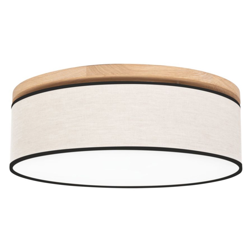 Plafoniera BOHO 4xE27/25W/230V diametro 58 cm quercia