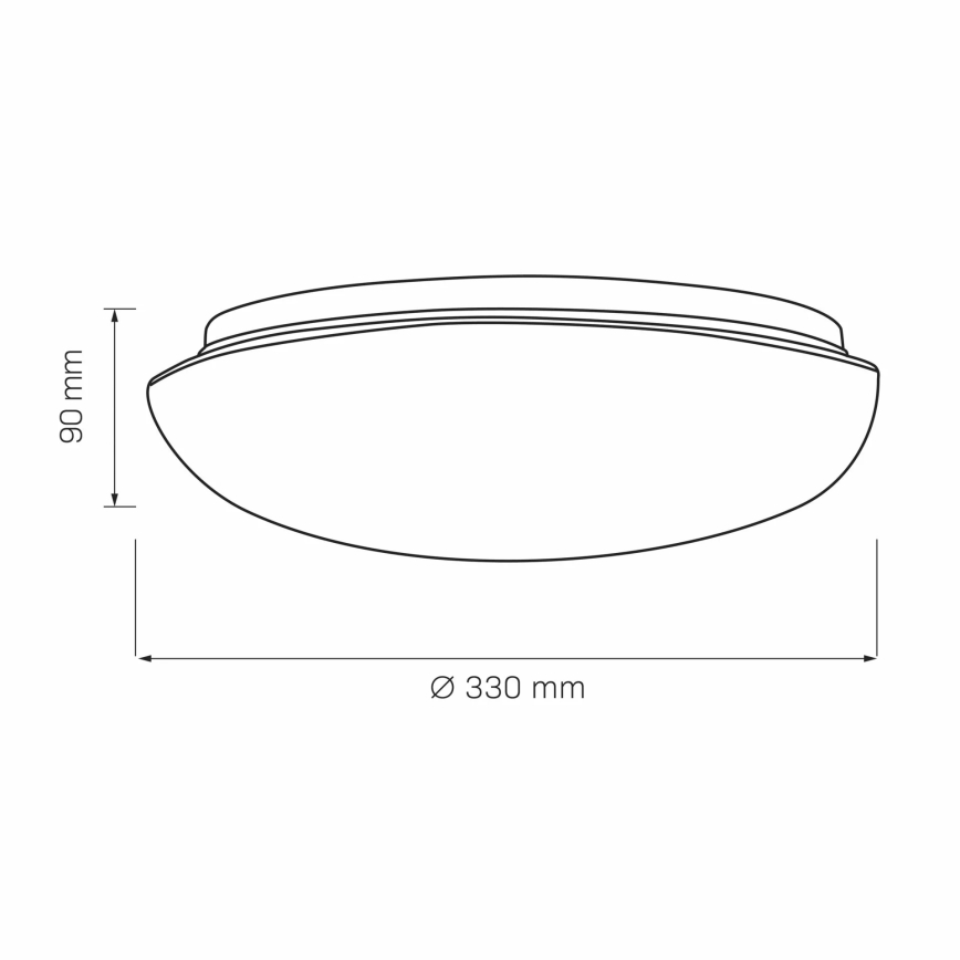 Plafoniera BONIFACY 2xE27/20W/230V diametro 33 cm bianco