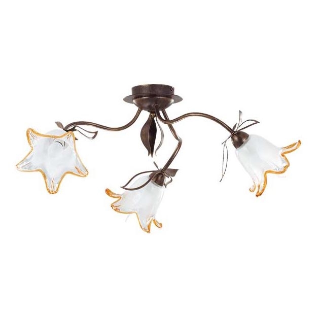 Plafoniera BRAGA 3xE27/15W/230V bronzo