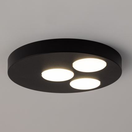 Plafoniera BROS 3xGX53/12W/230V nero
