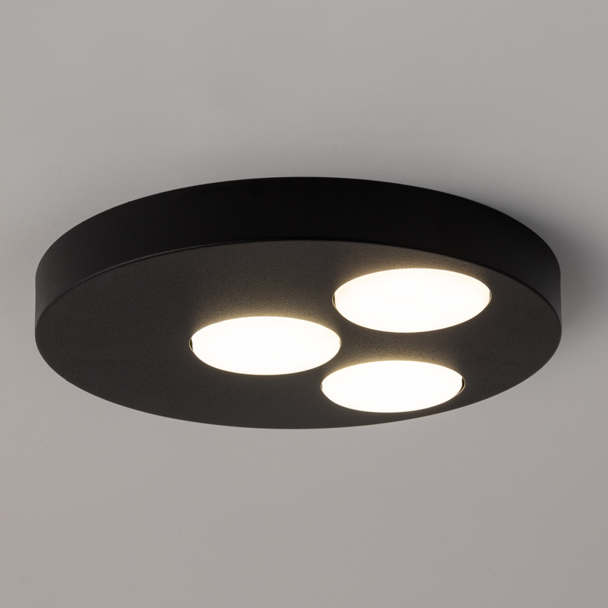 Plafoniera BROS 3xGX53/12W/230V nero