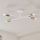 Plafoniera CAMBRIDGE 4xE27/15W/230V ottone/bianco