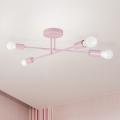 Plafoniera CAMBRIDGE 4xE27/15W/230V rosa