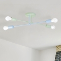 Plafoniera CAMBRIDGE 4xE27/15W/230V verde/blu