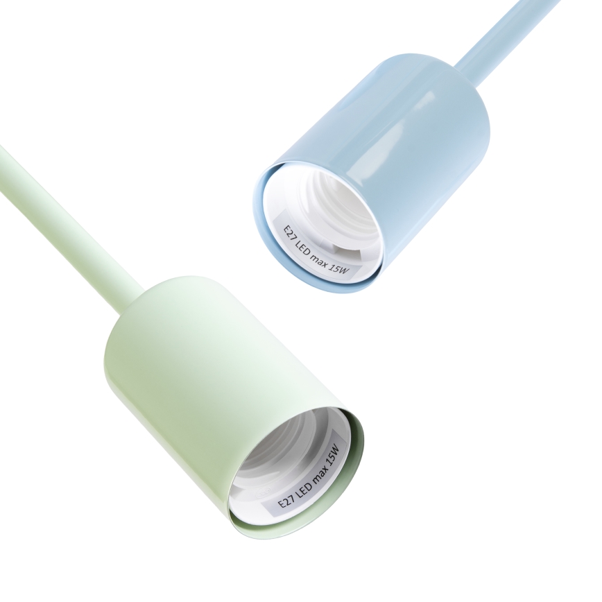 Plafoniera CAMBRIDGE 4xE27/15W/230V verde/blu