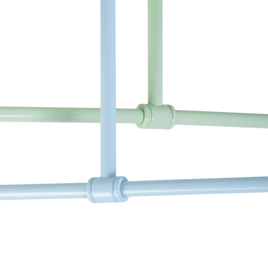 Plafoniera CAMBRIDGE 4xE27/15W/230V verde/blu