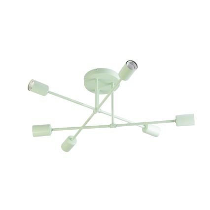 Plafoniera CAMBRIDGE 6xE27/15W/230V verde