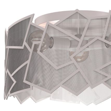 Plafoniera CAMO 3xE27/15W/230V Ø 49,5 cm beige