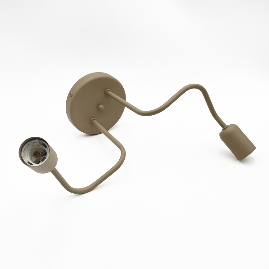 Plafoniera CHARLIE 2xE27/15W/230V beige