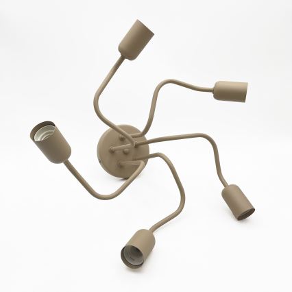 Plafoniera CHARLIE 5xE27/15W/230V beige