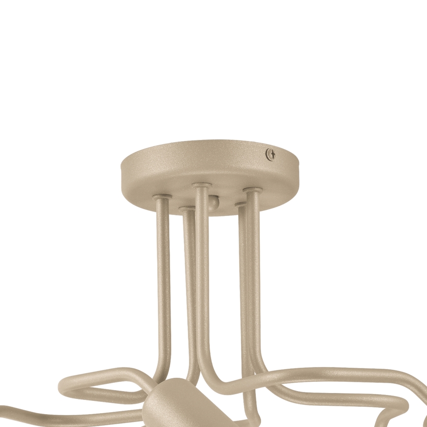 Plafoniera CHARLIE 5xE27/15W/230V beige