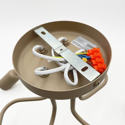 Plafoniera CHARLIE 5xE27/15W/230V beige