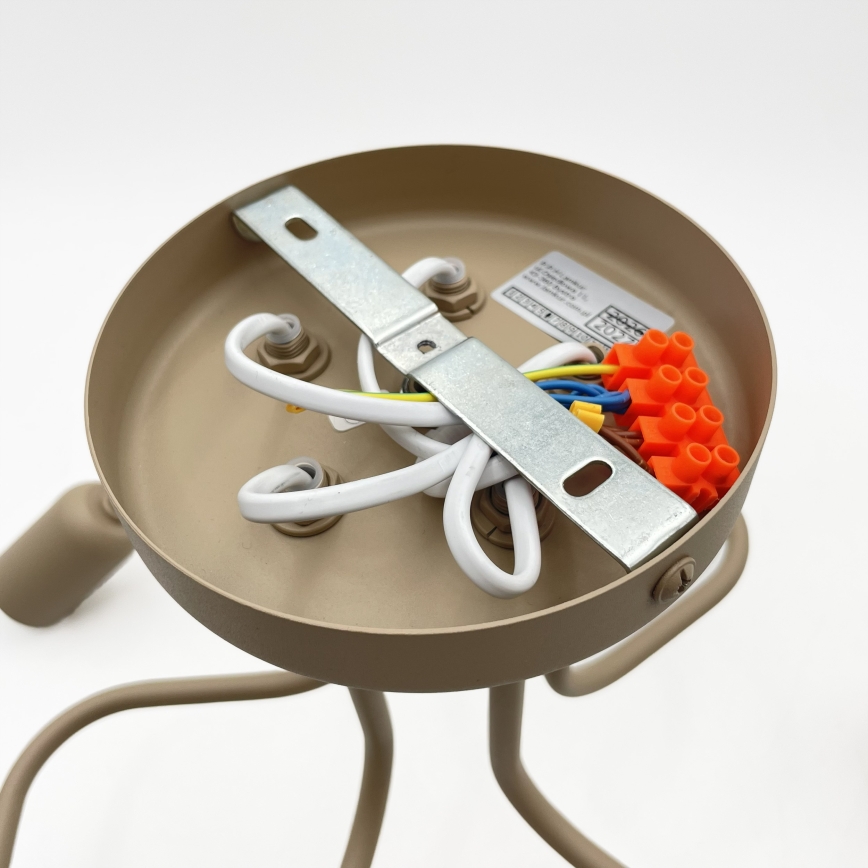 Plafoniera CHARLIE 5xE27/15W/230V beige