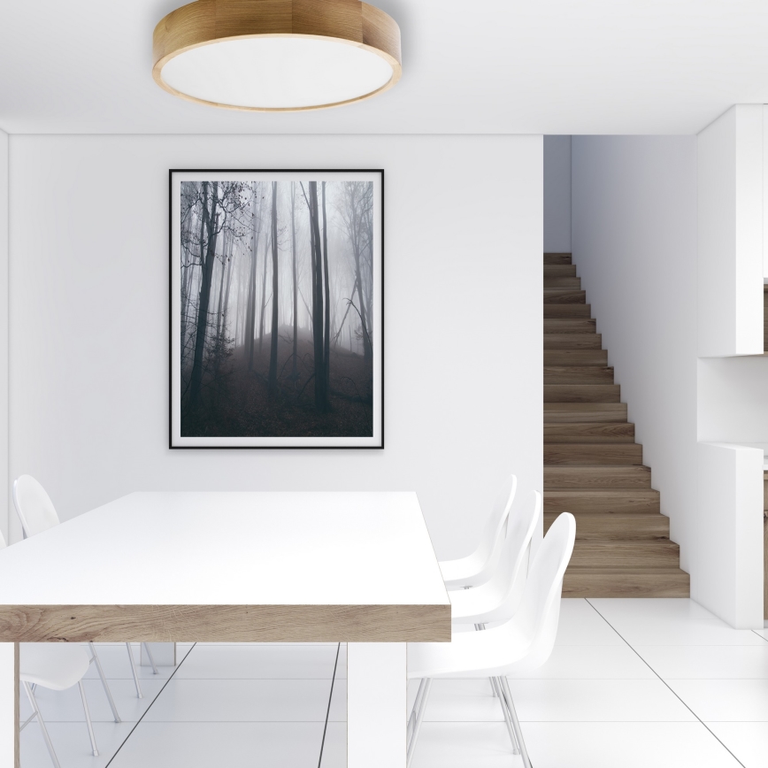 Plafoniera CLEO 5xE27/24W/230V diametro 57,5 cm quercia
