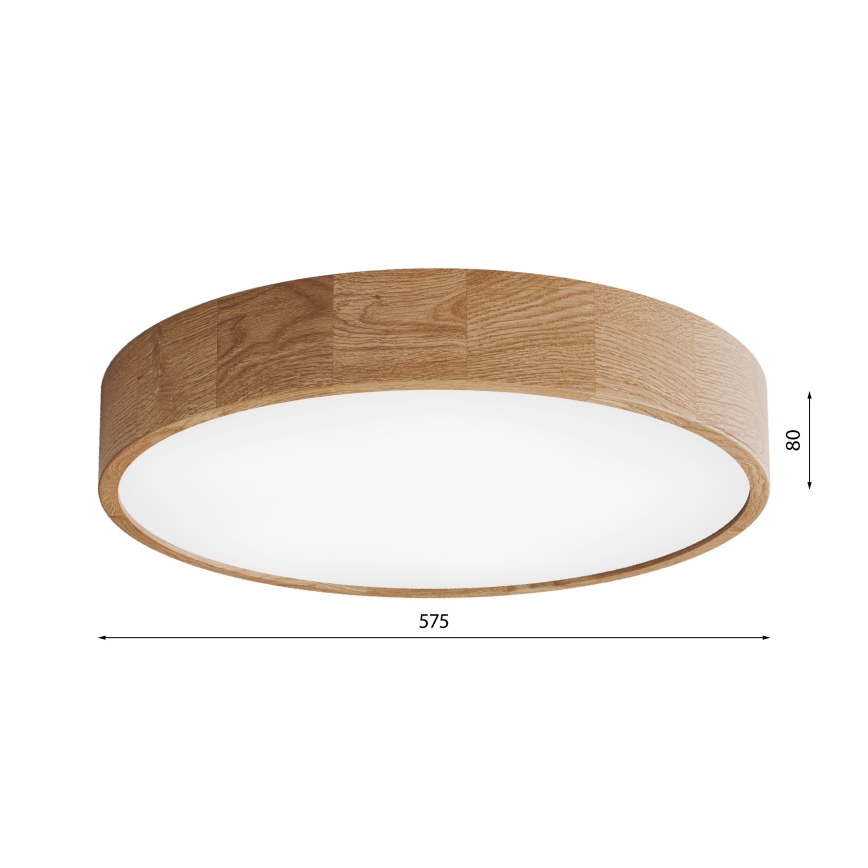 Plafoniera CLEO 5xE27/24W/230V diametro 57,5 cm quercia
