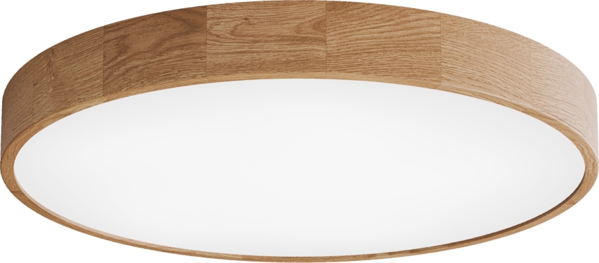 Plafoniera CLEO 6xE27/24W/230V Ø 80 cm rovere