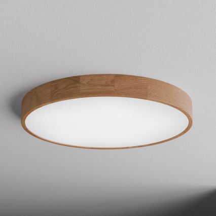 Plafoniera CLEO 6xE27/24W/230V Ø 80 cm rovere