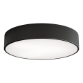 Plafoniera CLEO con sensore di movimento e crepuscolare, 3xE27/24W/230V, Ø 40 cm, nero