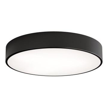 Plafoniera CLEO con sensore di movimento e crepuscolare 4xE27/24W/230V Ø 50 cm nera